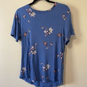 Floral Blue T-Shirt